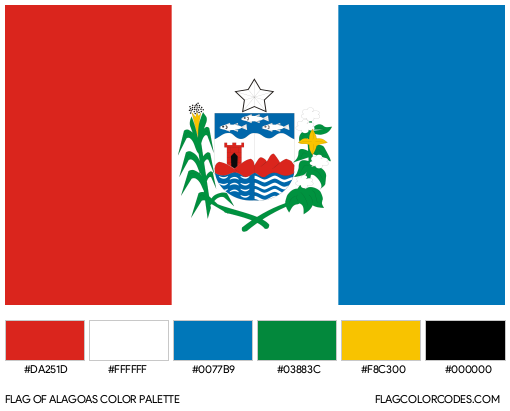 Alagoas Flag Color Palette