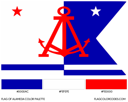 Alameda Flag Color Palette