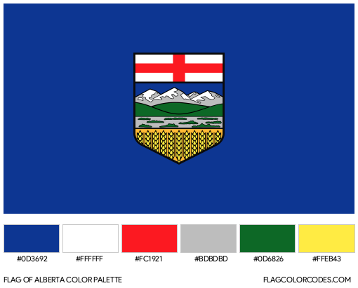 Alberta Flag Color Palette