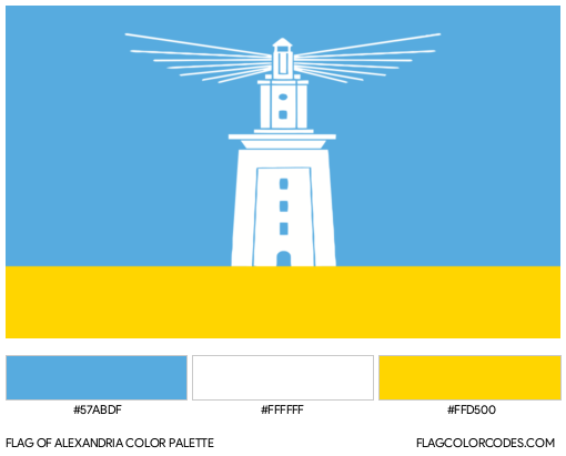 Alexandria Flag Color Palette