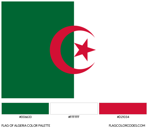 Algeria Flag Color Palette