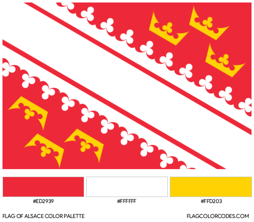 Alsace Flag Color Palette