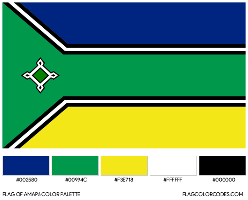 Amapá Flag Color Palette