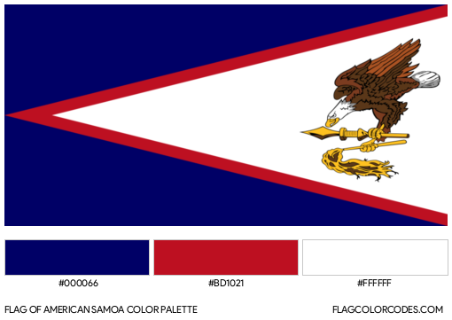 American Samoa Flag Color Palette