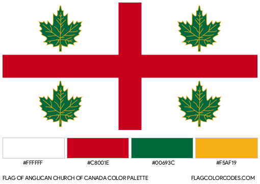 Anglican Church of Canada Flag Color Palette