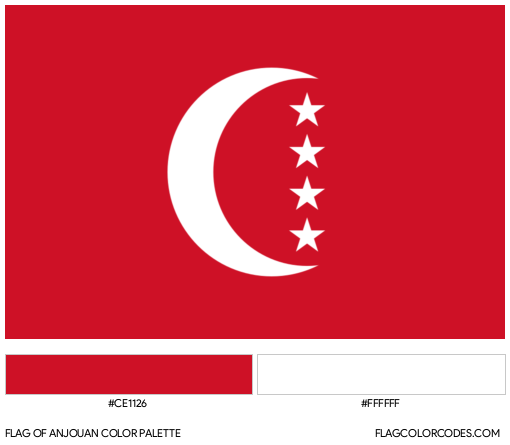 Anjouan Flag Color Palette