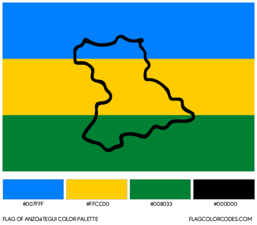 Anzoátegui Flag Color Palette