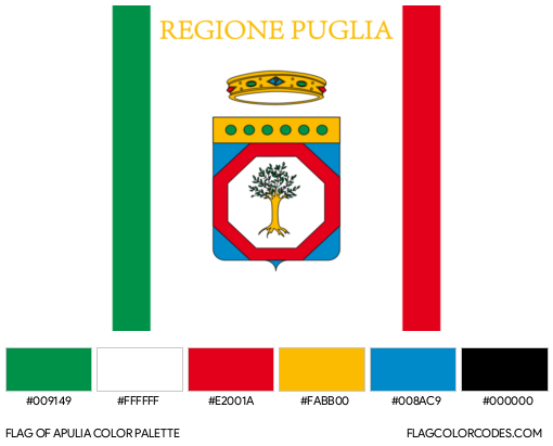 Apulia Flag Color Palette