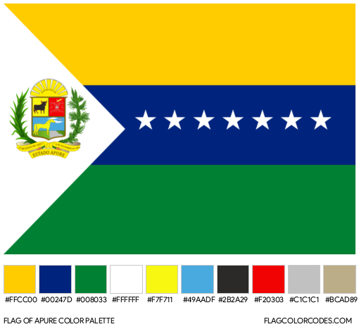 Apure Flag Color Palette