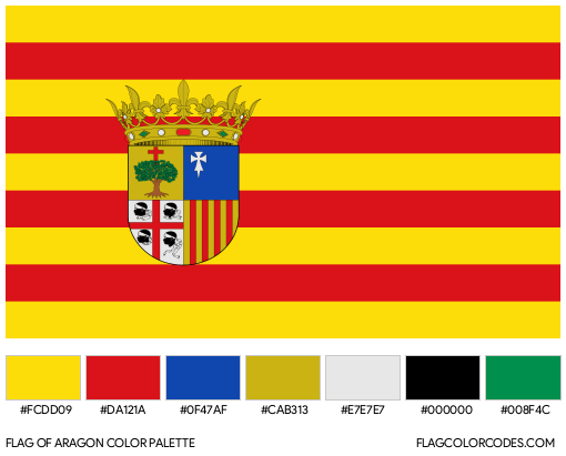 Aragon Flag Color Palette