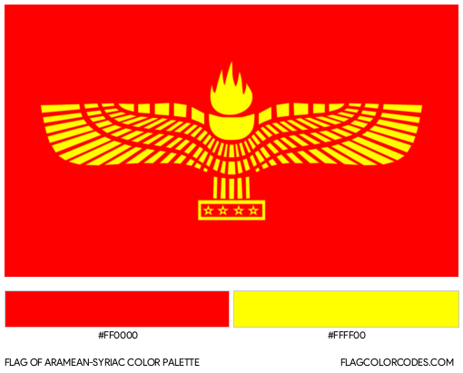 Aramean-Syriac Flag Color Palette