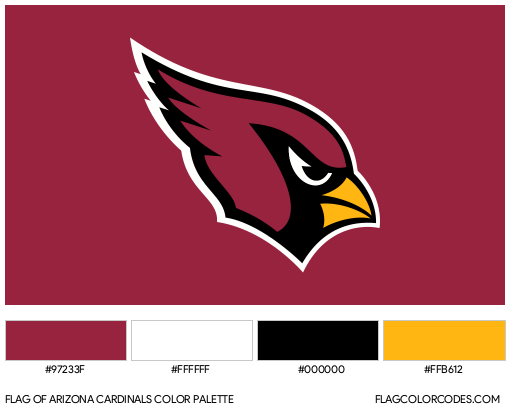 Arizona Cardinals Flag Color Palette