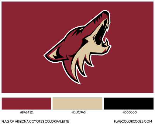 Arizona Coyotes Flag Color Palette