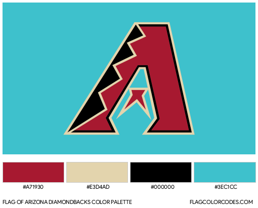 Arizona Diamondbacks flag color codes