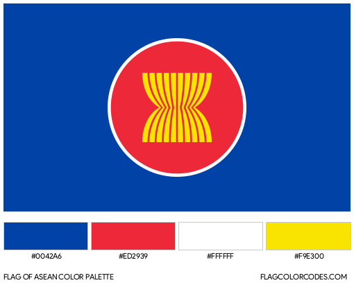 ASEAN Flag Color Palette