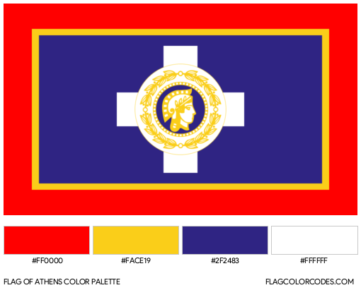 Athens Flag Color Palette