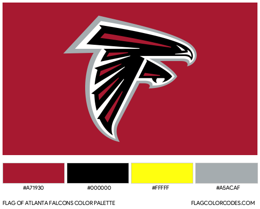 Atlanta Falcons Flag Color Palette