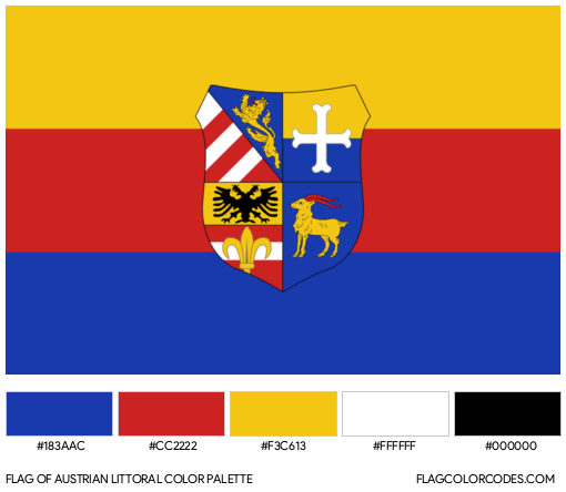 Austrian Littoral Flag Color Palette