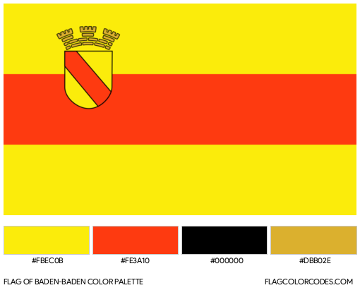 Baden-Baden Flag Color Palette