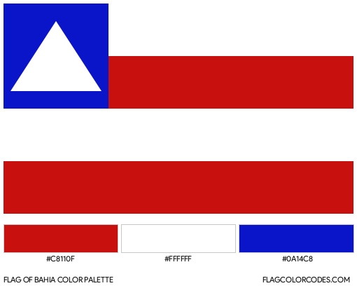 Bahia Flag Color Palette