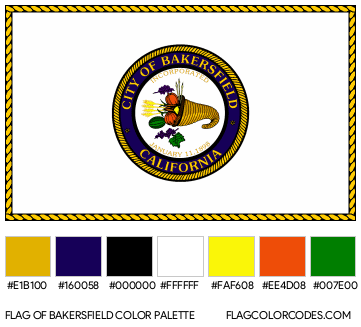 Bakersfield Flag Color Palette
