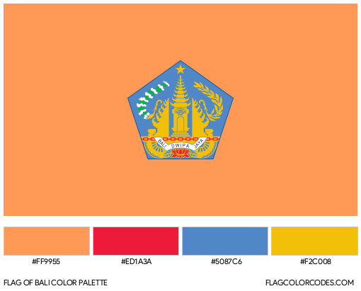 Bali Flag Color Palette