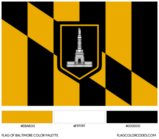 Baltimore Flag Color Palette