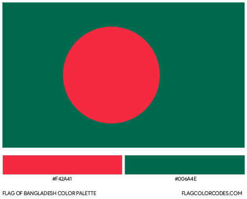 Bangladesh Flag Color Palette