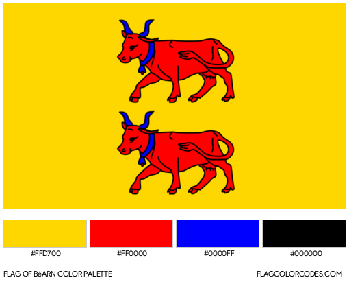 Béarn Flag Color Palette