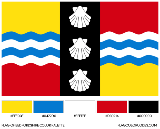 Bedfordshire Flag Color Palette