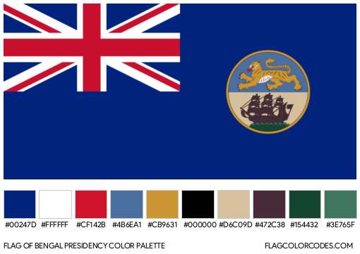 Bengal Presidency Flag Color Palette