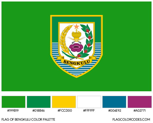 Bengkulu Flag Color Palette