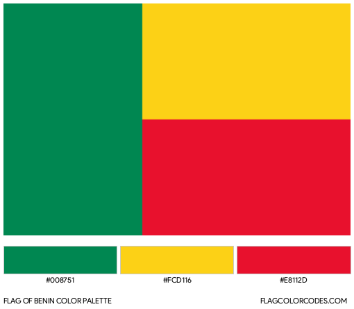 Benin Flag Color Palette