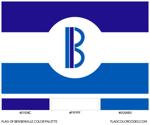 Bensenville Flag Color Palette
