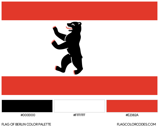 Berlin Flag Color Palette