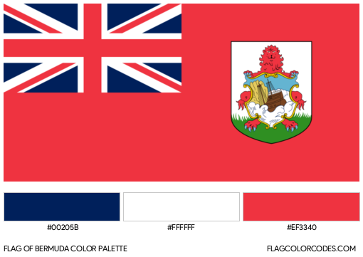 Bermuda Flag Color Palette