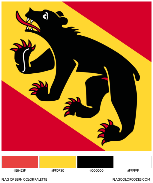 Bern Flag Color Palette