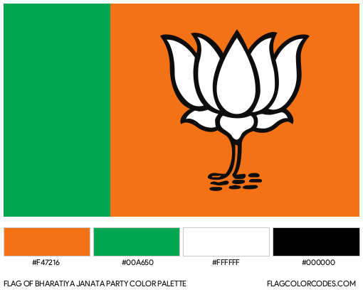 Bharatiya Janata Party Flag Color Palette