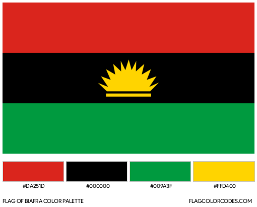 Biafra Flag Color Codes