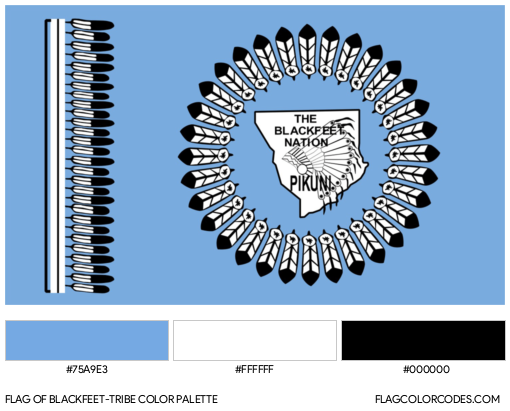 Blackfeet-Tribe Flag Color Palette