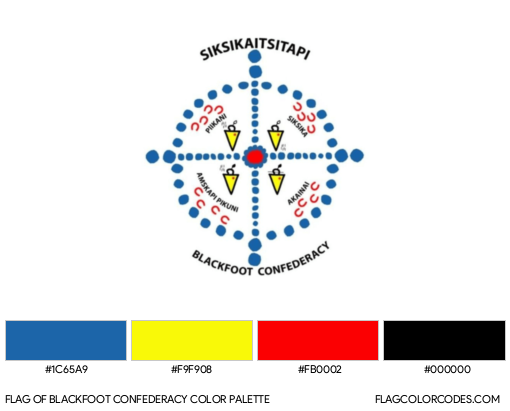 Blackfoot Confederacy Flag Color Palette