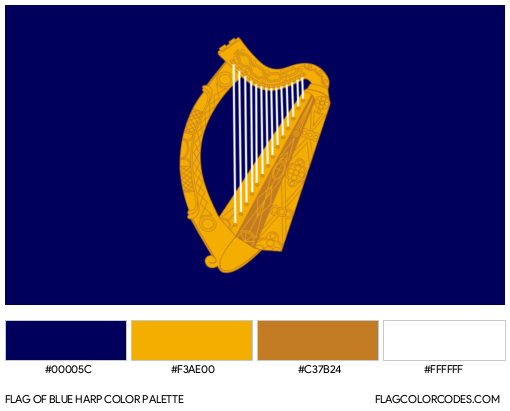 Blue Harp Flag Color Palette