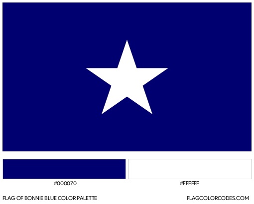 Bonnie Blue Flag Color Palette
