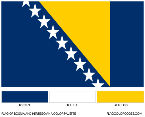 Bosnia and Herzegovina Flag Color Palette