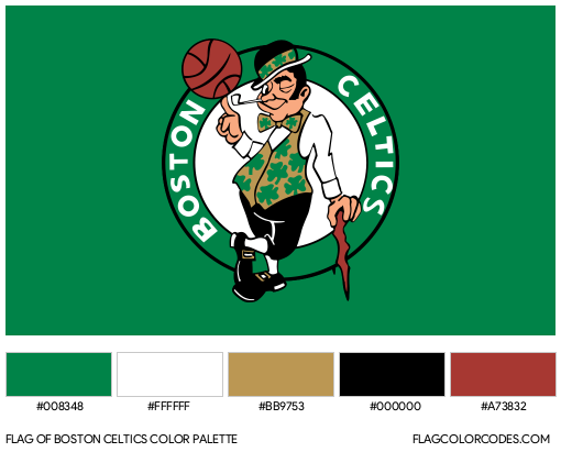 Boston Celtics Flag Color Palette