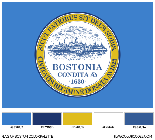 Boston Flag Color Palette