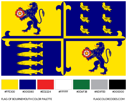 Bournemouth Flag Color Palette