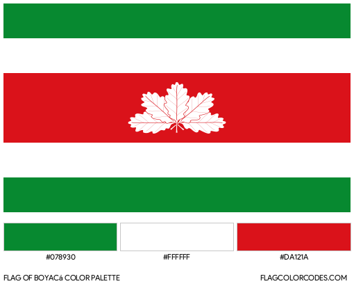 Boyacá Flag Color Palette