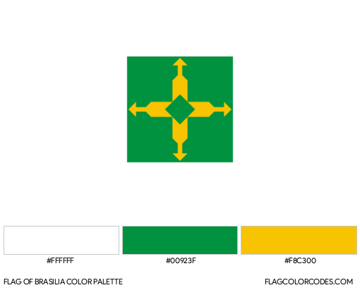 Brasilia Flag Color Palette
