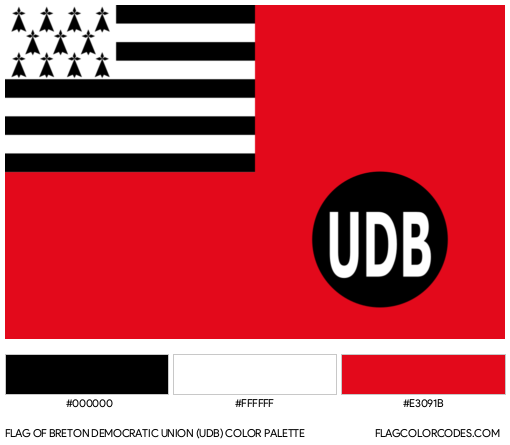 Breton Democratic Union (UDB) Flag Color Palette